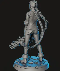 Jinx Straitjacket STL | Fan Art Figure | HighDetail 3d model