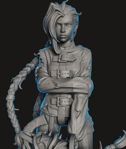 Jinx Straitjacket STL | Fan Art Figure | HighDetail 3d model