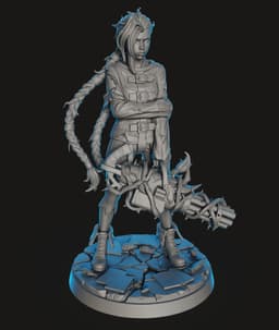 Jinx Straitjacket STL | Fan Art Figure | HighDetail 3d model