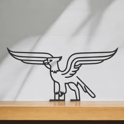Griffin Line Art - Desktop Line Art 3d model