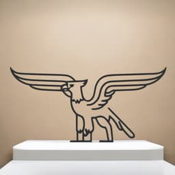 Griffin Line Art - Desktop Line Art 3d model