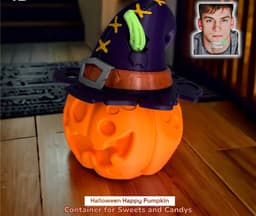 Halloween Pumpkin Bag for your Candies and Sweets 3d model
