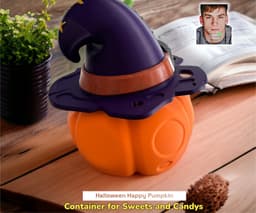 Halloween Pumpkin Bag for your Candies and Sweets 3d model