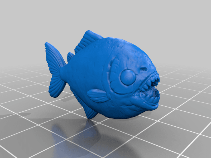 Piranha 3d model