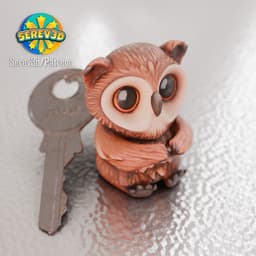 Owl Bear Cable Buddy - Cute Functional Organizer - No Supports 3D Print STL/3MF 3d model