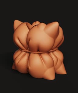 Soft Pillow Knot Vase | Aesthetic Pastel Home Decor 3d model