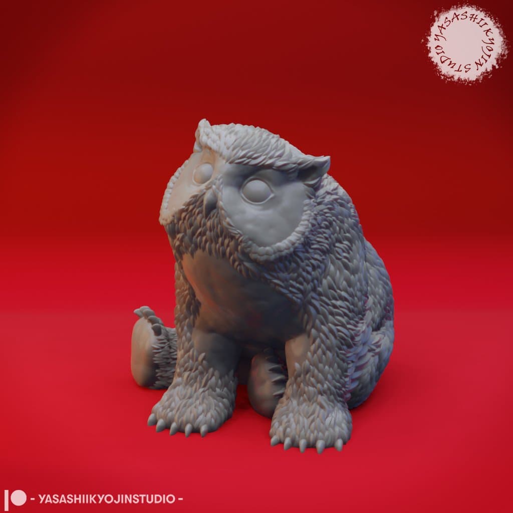 Owlbear Cub - Tabletop Miniature 3d model