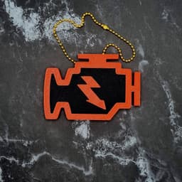 Check Engine Charm (Solid) 3d model