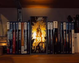 Expedition 33 Glowing Monolith Book Nook 3d model