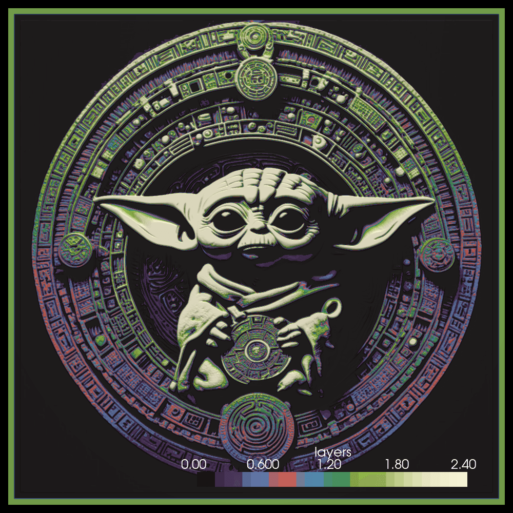 Yoda Painting 3d model
