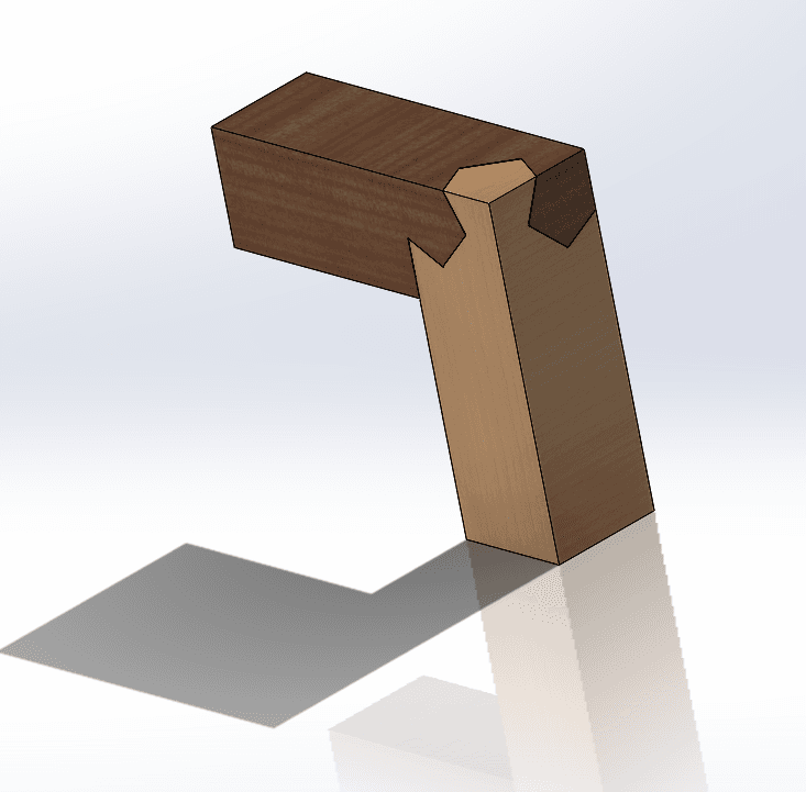 3 way kawai tsugite joint .STL 3d model