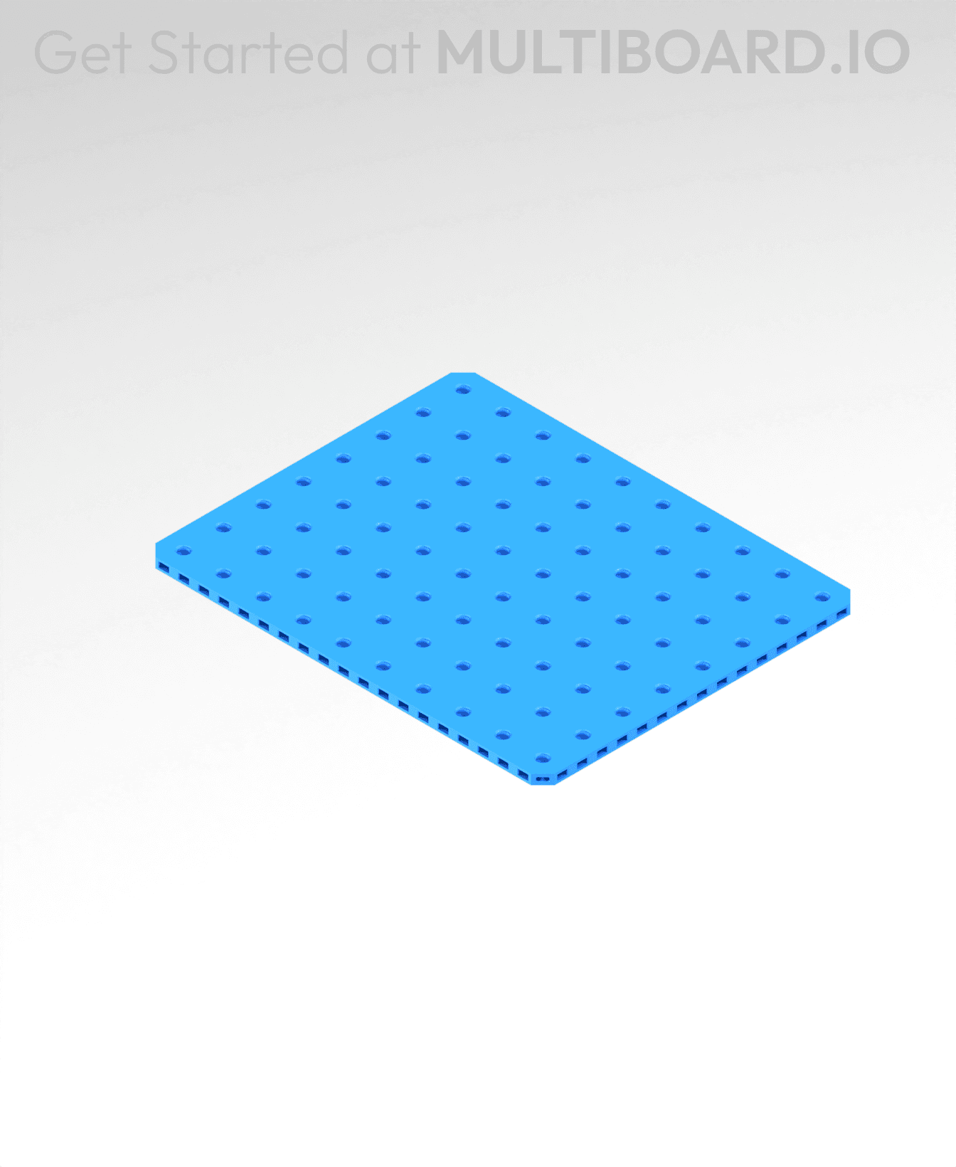 8x10 MU - Small Thread Offset MU - MultiBoard Plate 3d model