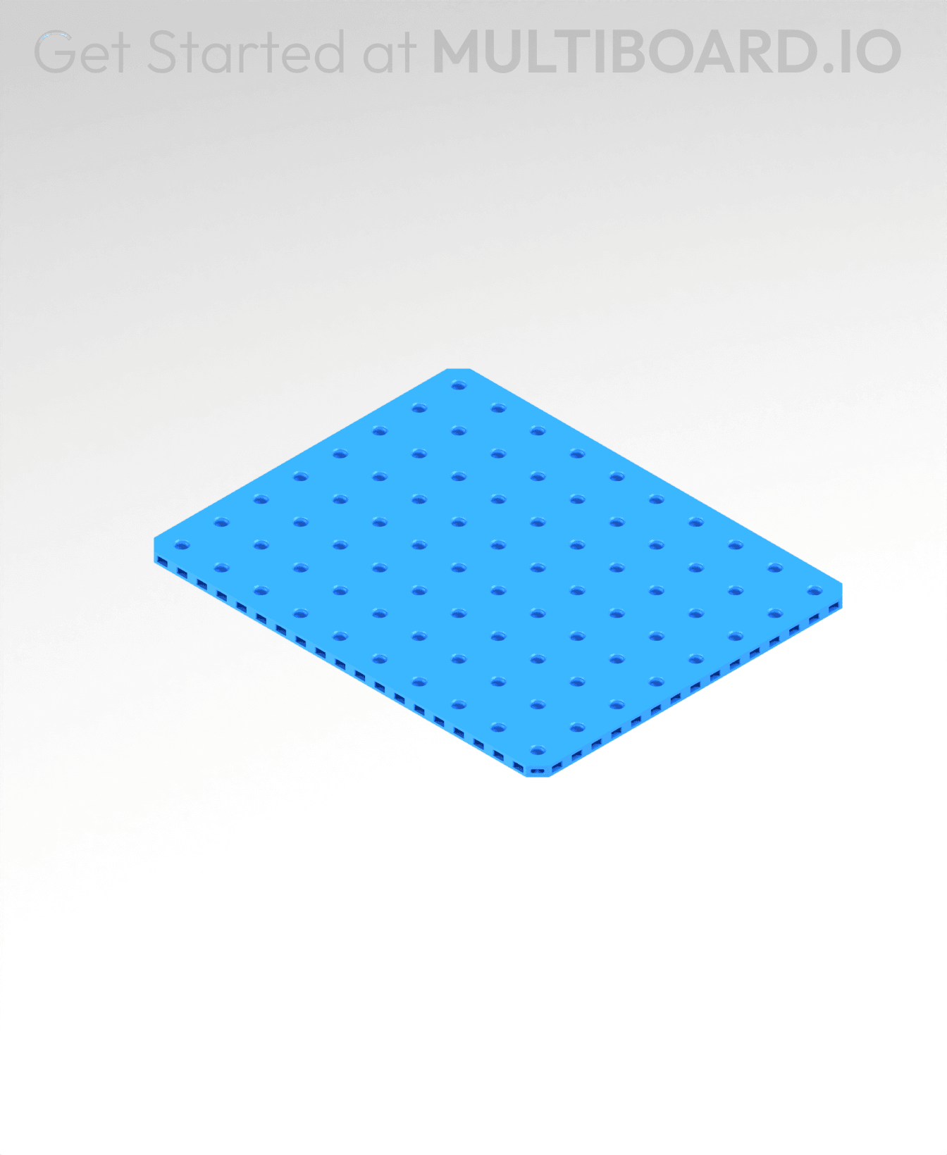 8x10 MU - Small Thread Offset MU - MultiBoard Plate 3d model