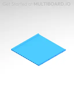 8x8 MU - Center - Modular Bolt-Locked Shelf 3d model