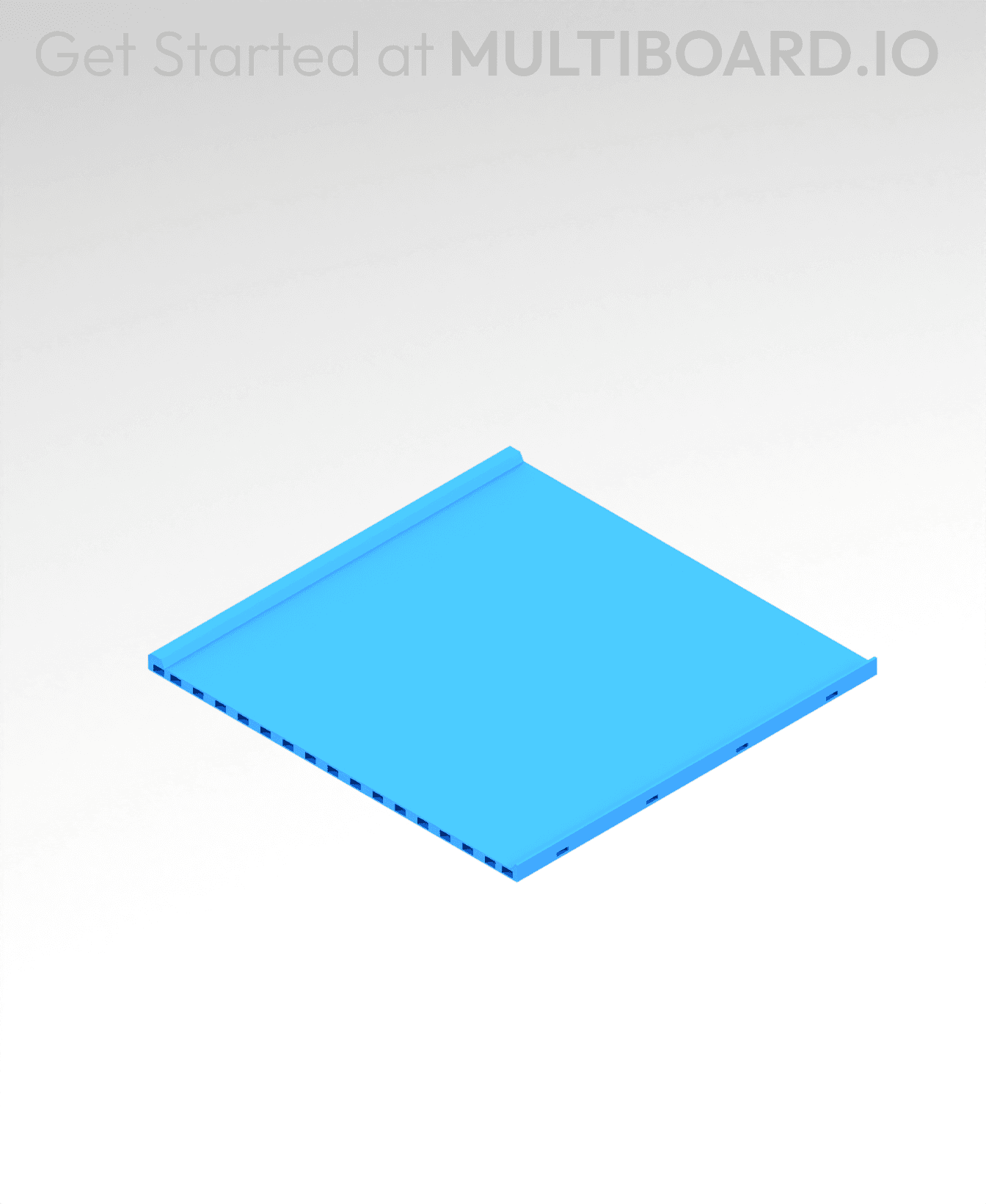 8x8 MU - Center - Modular Bolt-Locked Shelf 3d model