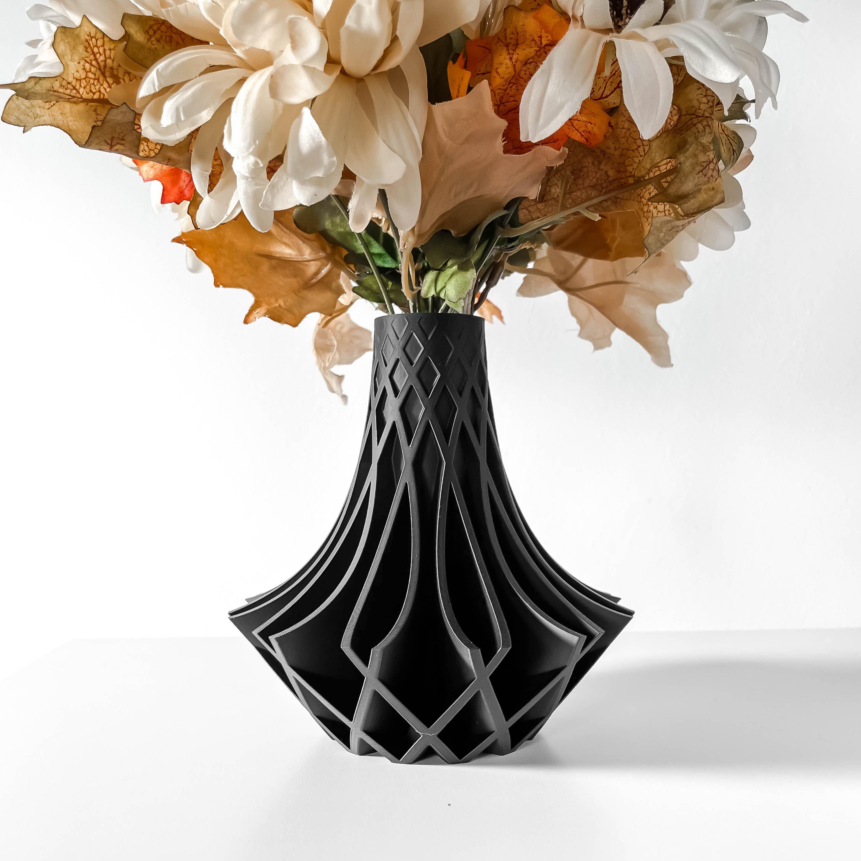 The Kiva Vase, Modern and Unique Home Decor for Dried and Preserved Flower Arrangement 3d model