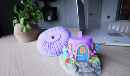 Fantasy Mushroom House Decoration 3d model