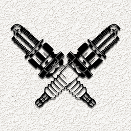 spark plugs (1) wall art home decor 3d model