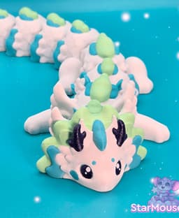 Sapphi the Spirit Dragon Flexi V2 3d model