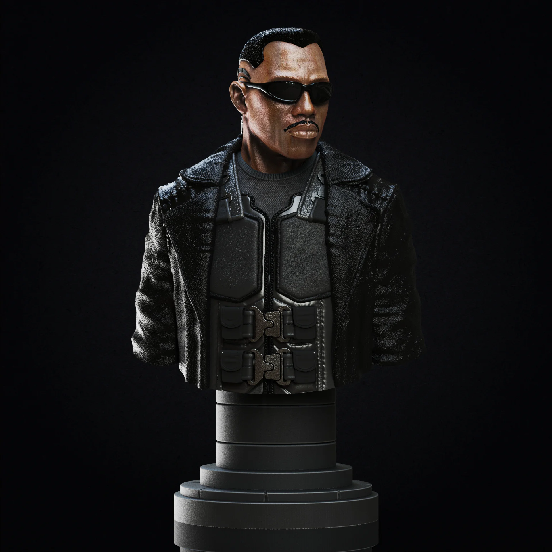 Blade bust (Pre-Supported) 3d model
