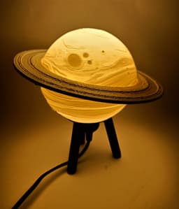 Hybrid Hanging/Desk Saturn Lamp 3d model