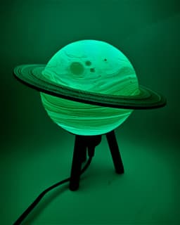 Hybrid Hanging/Desk Saturn Lamp 3d model