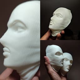 Hooded girl 3d model