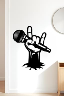 Mic Wall Art, Wall Decor, Home Decor 3d model