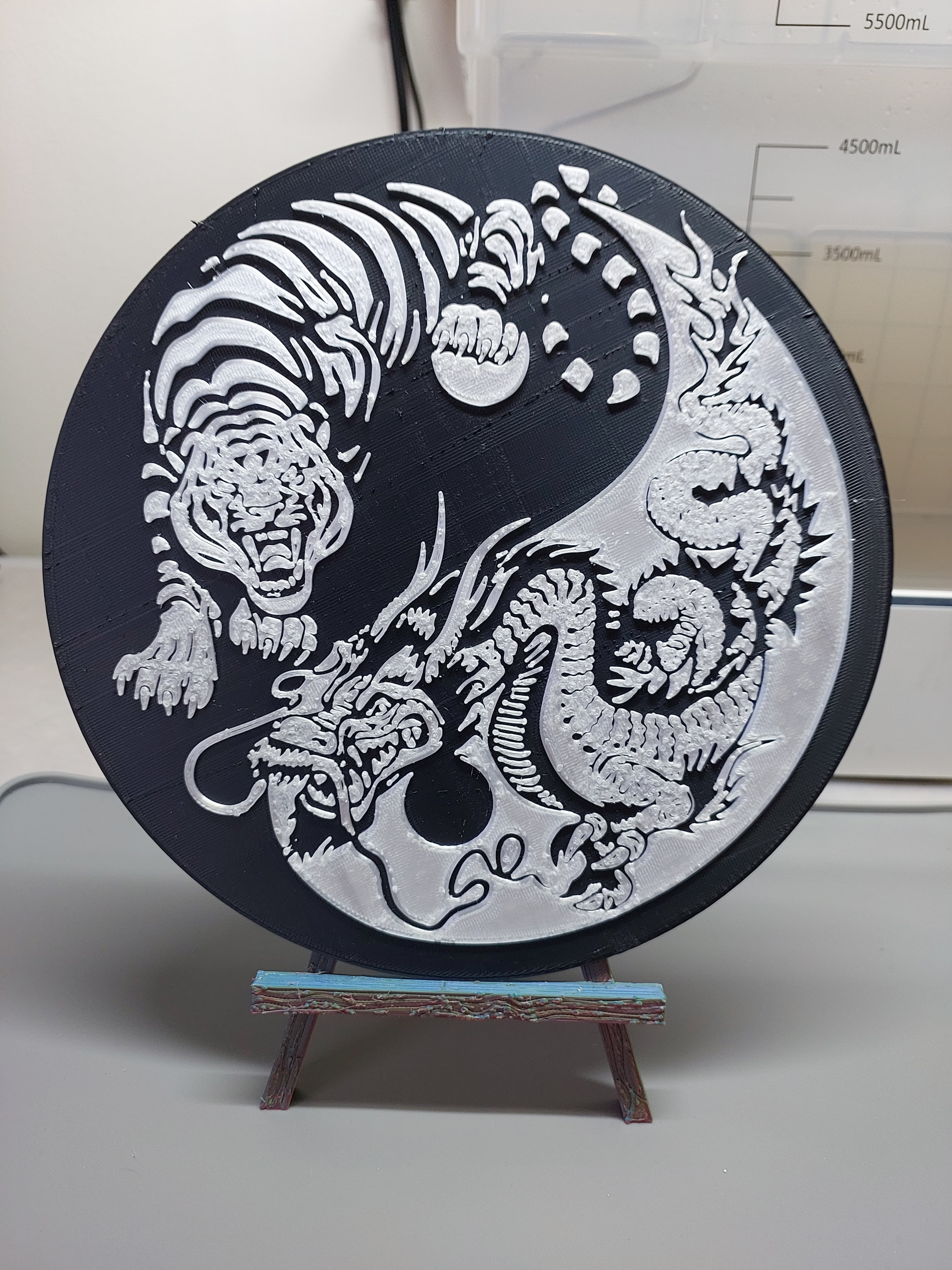 Tiger and Dragon Yin Yang 1 3d model