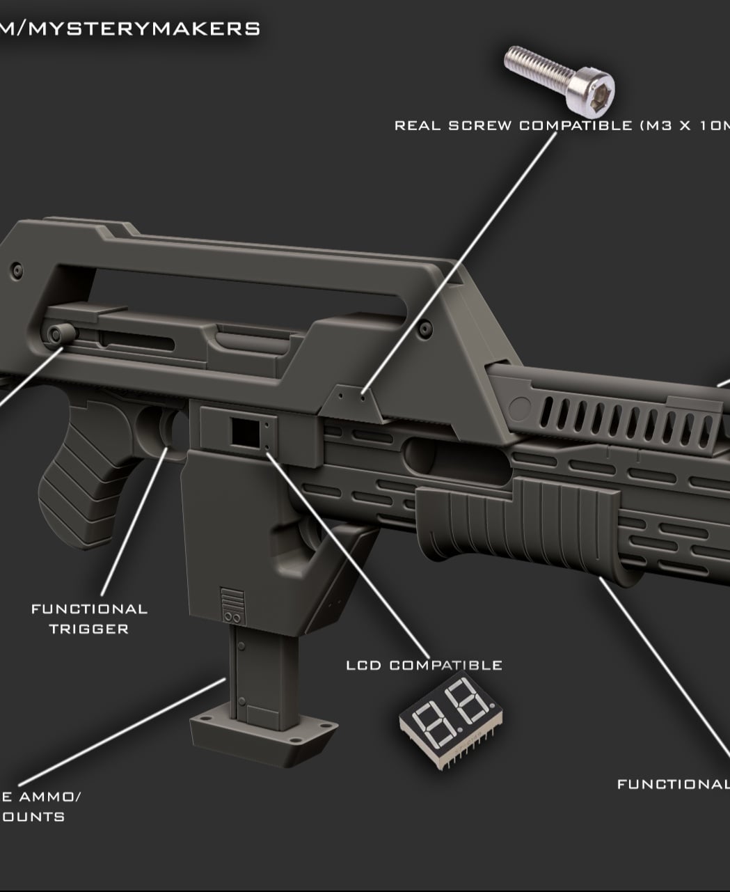 Pulse rifle 3d model