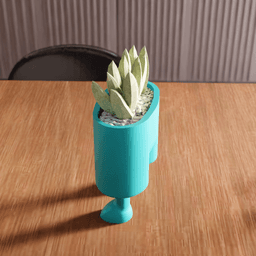 Modern Cute Pants Shorts Walking Planter 3d model