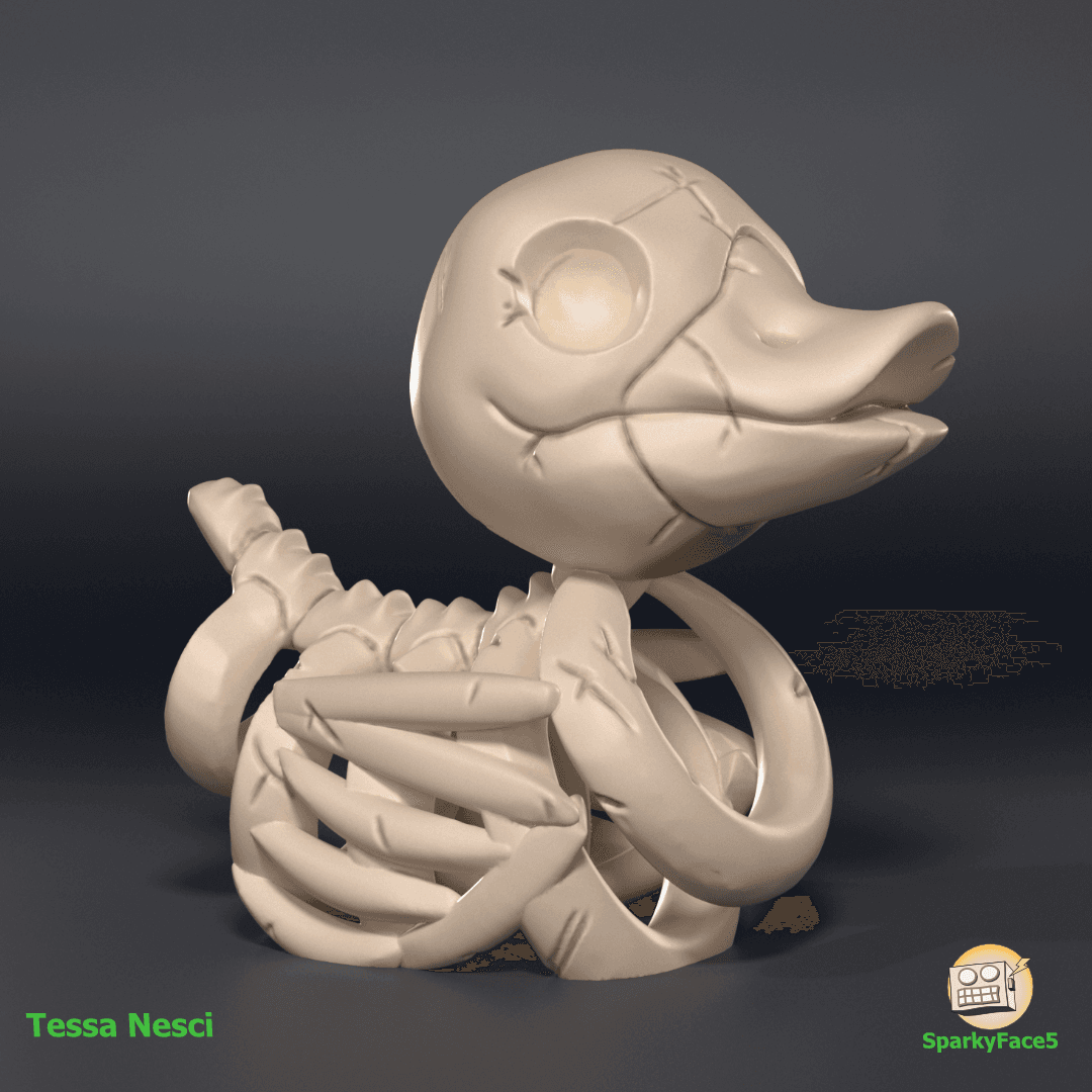 Skeleton Rubber Duck 3d model