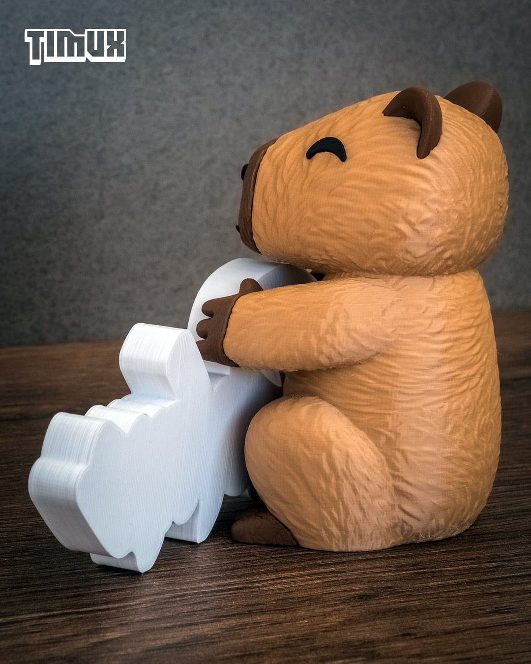 CAPYBARA WITH A RELAX SIGN 3d model