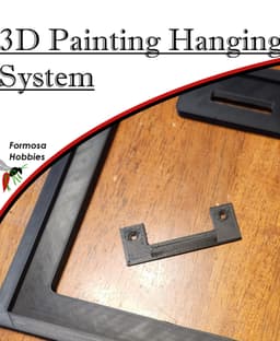 3D Painting Frame and Hanger System 3d model