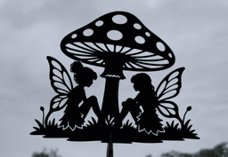 Fairy Mushroom Fantasy 2D Wall Art Decor.stl 3d model