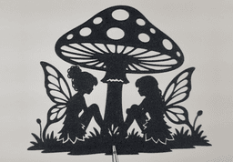 Fairy Mushroom Fantasy 2D Wall Art Decor.stl 3d model
