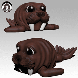 Walrus Puffling - Exclusive Model 3d model