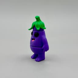 Egg Plant Pal Flexy - Keychain 3d model