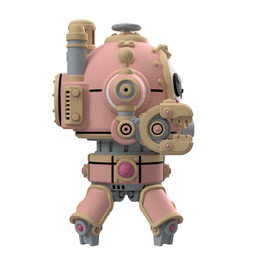 UWU Steam Force Stacks Steampunk Mech 3D Printable Tabletop Miniature 3d model