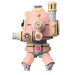 UWU Steam Force Stacks Steampunk Mech 3D Printable Tabletop Miniature 3d model