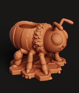 Honeybee Honeycomb Multi-Color 3MF | Insect Figurine | Bambu Ready 3d model