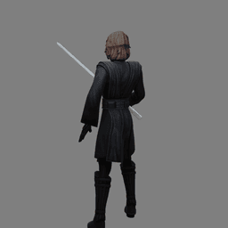 Cartoon Young Space Knight Hero v2 3d model