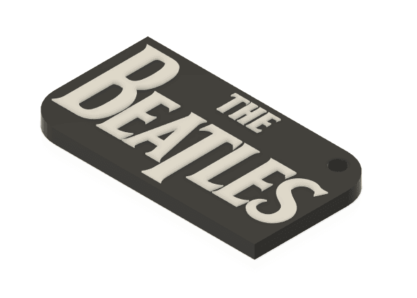 Keychain: The Beatles I 3d model