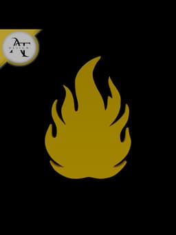 Simple Flame Symbol - 2D Art 3d model
