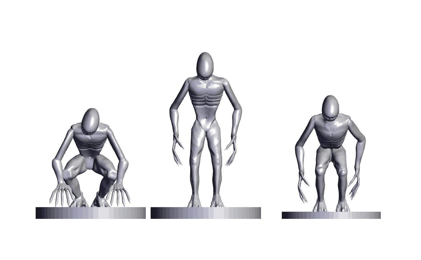 Faceless Group.stl - Front view - 3d model