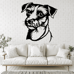 Jack Russell Terrier 2D Wall Art/Window Art - Digital STL & SVG File for 3D Printing or Laser Cuttin 3d model