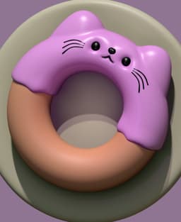 Donut-cat.stl 3d model