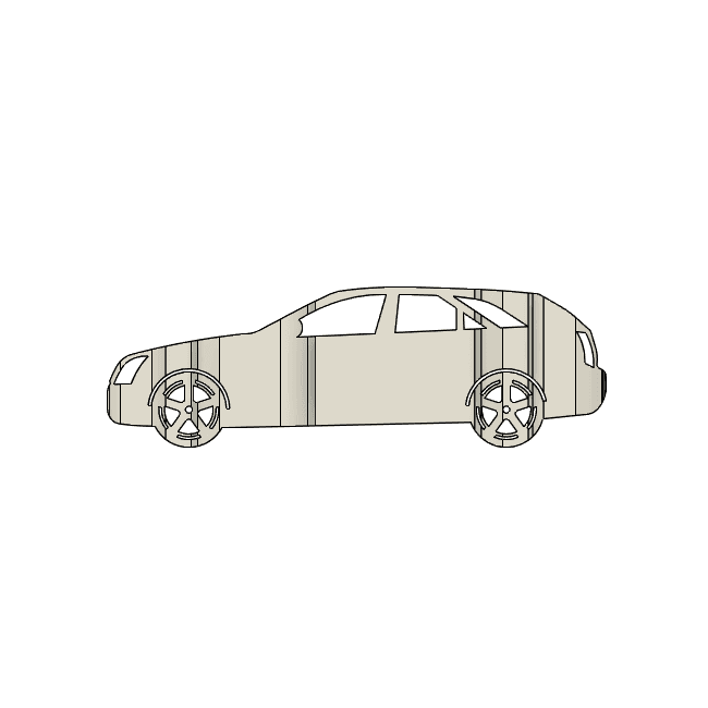 CTS Wagon 2012 3D Car Flip Art Desk Display 3d model