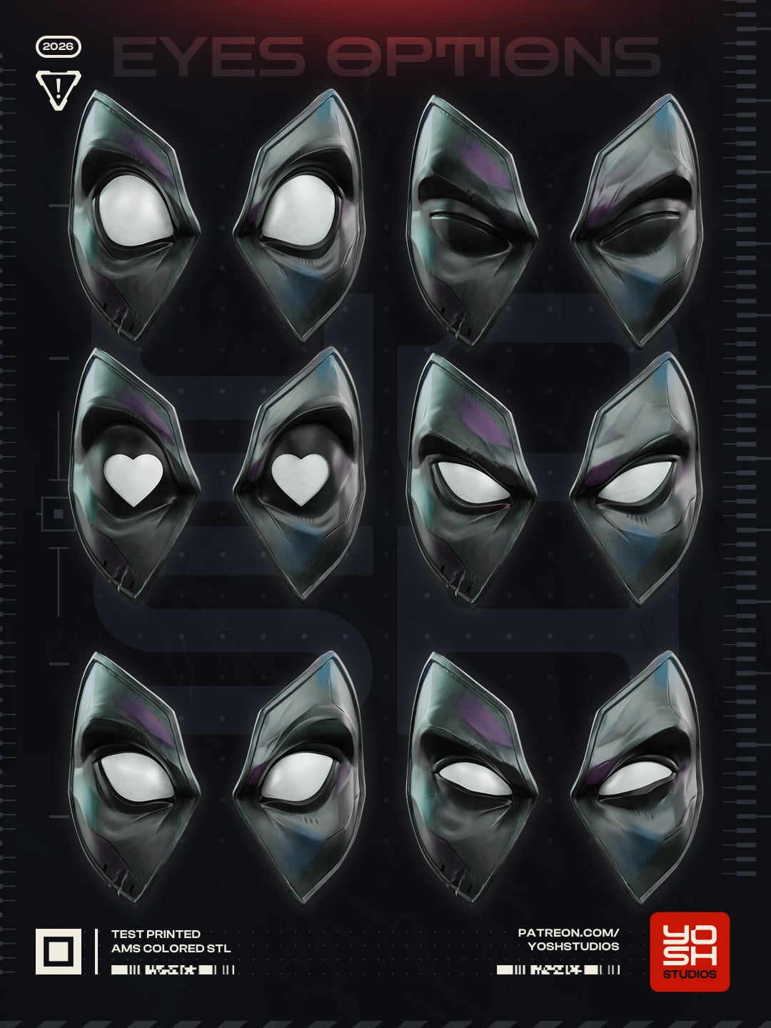 Deadpool Rivals Helmet 3D Printer STL File 3d model