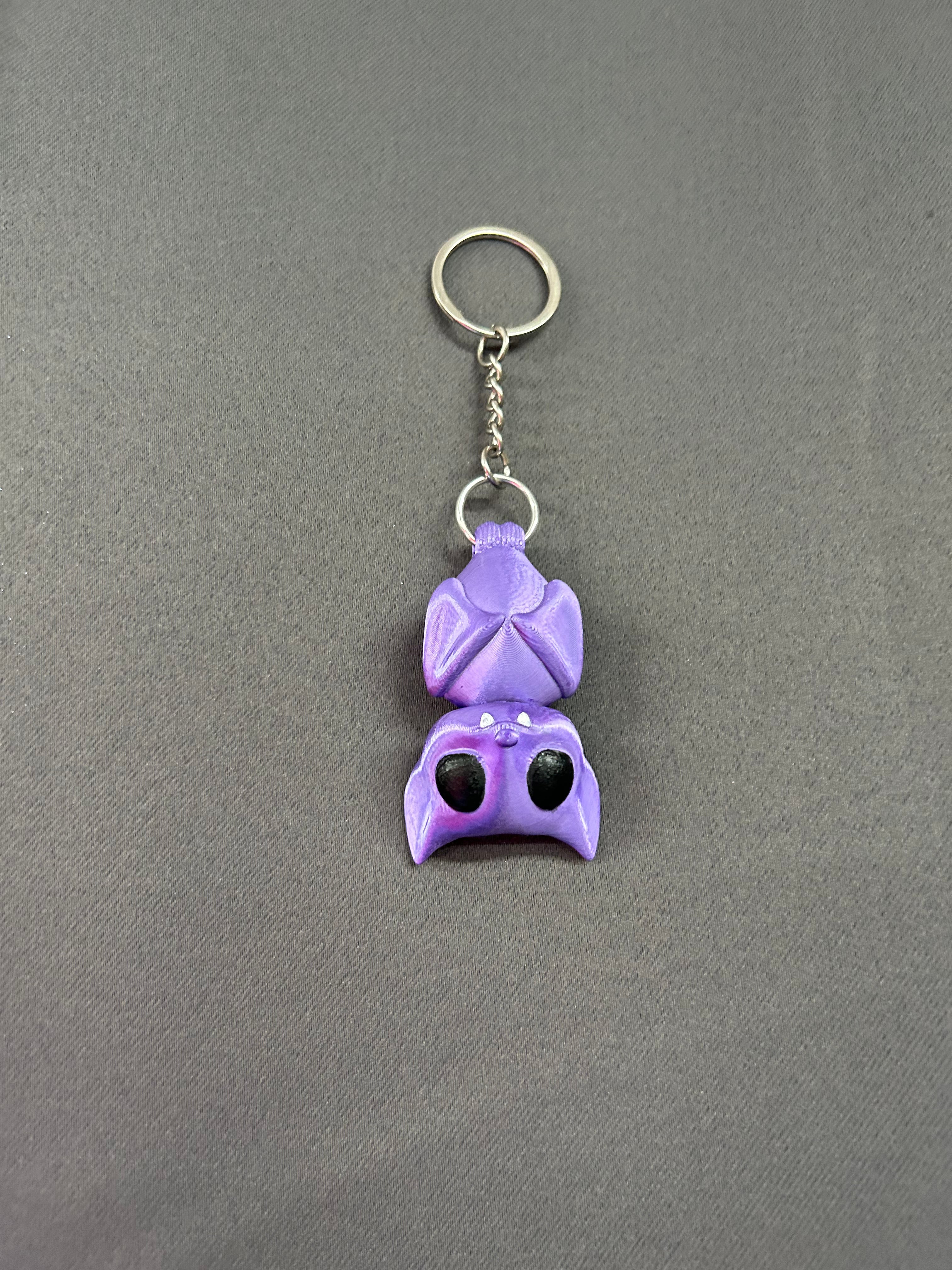 Bobblehead Bat Keychain 3d model